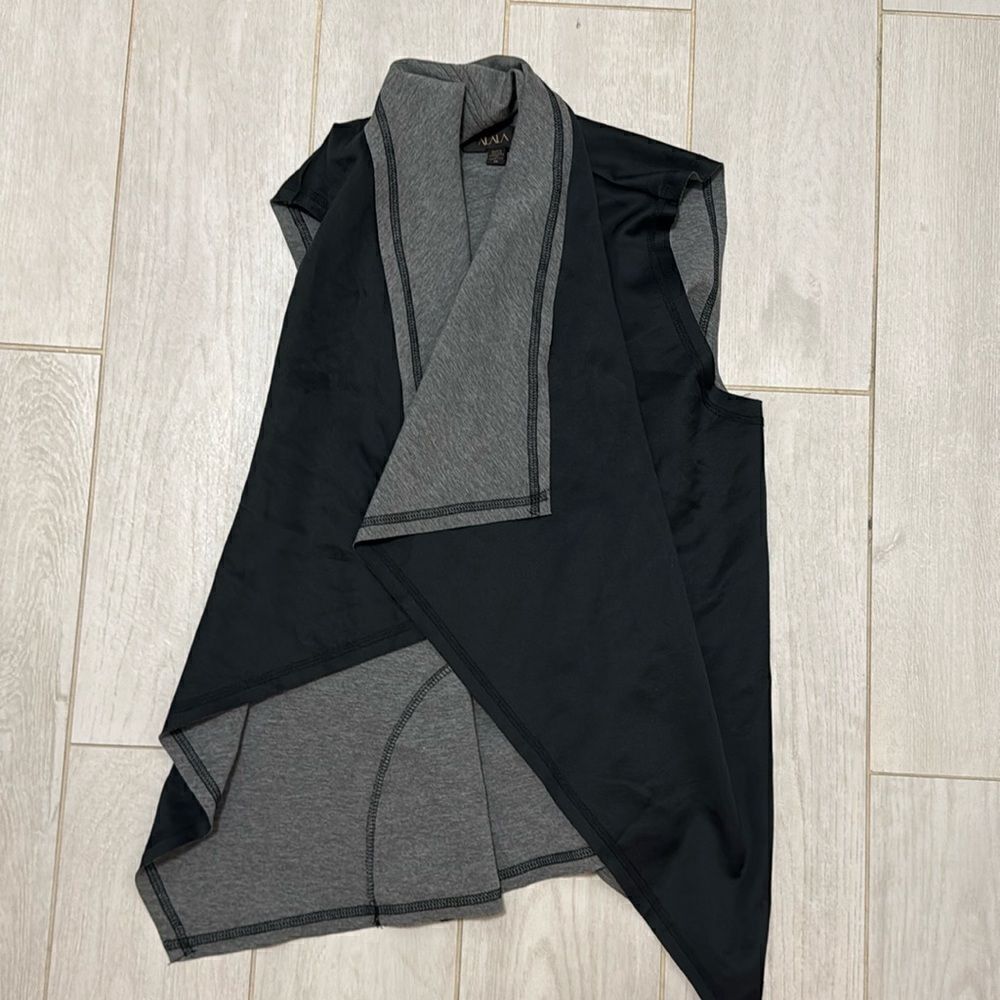 XS grey and black alala vest reversible